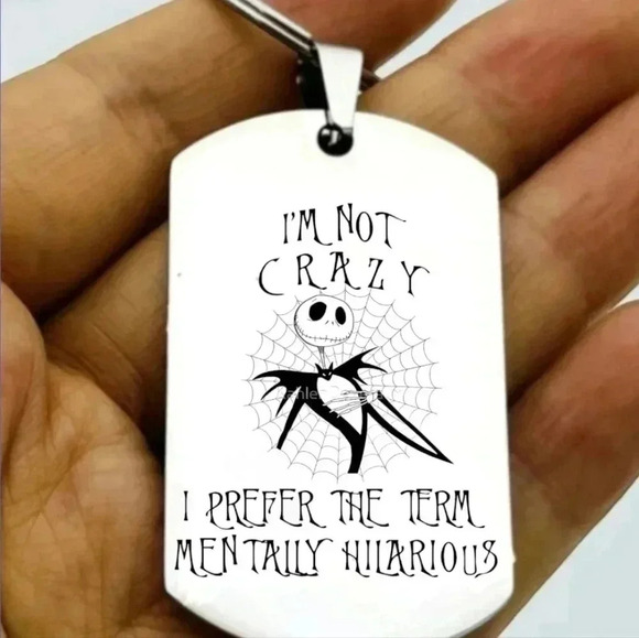 Nightmare B4 Christmas Jack quote keychain - Picture 1 of 1